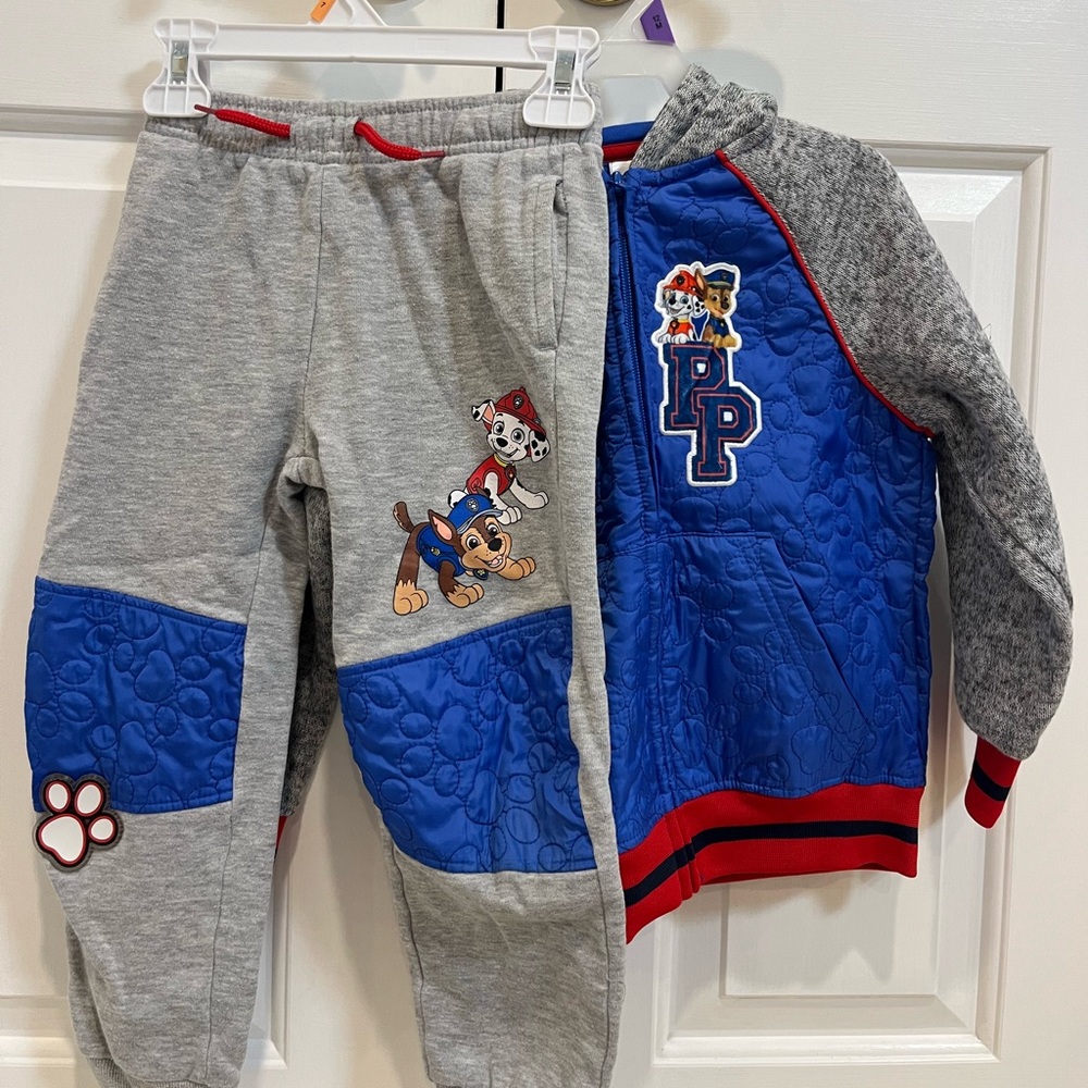 Nickelodeon Paw Patrol Gray and Blue Jogger Sweatshirt Set